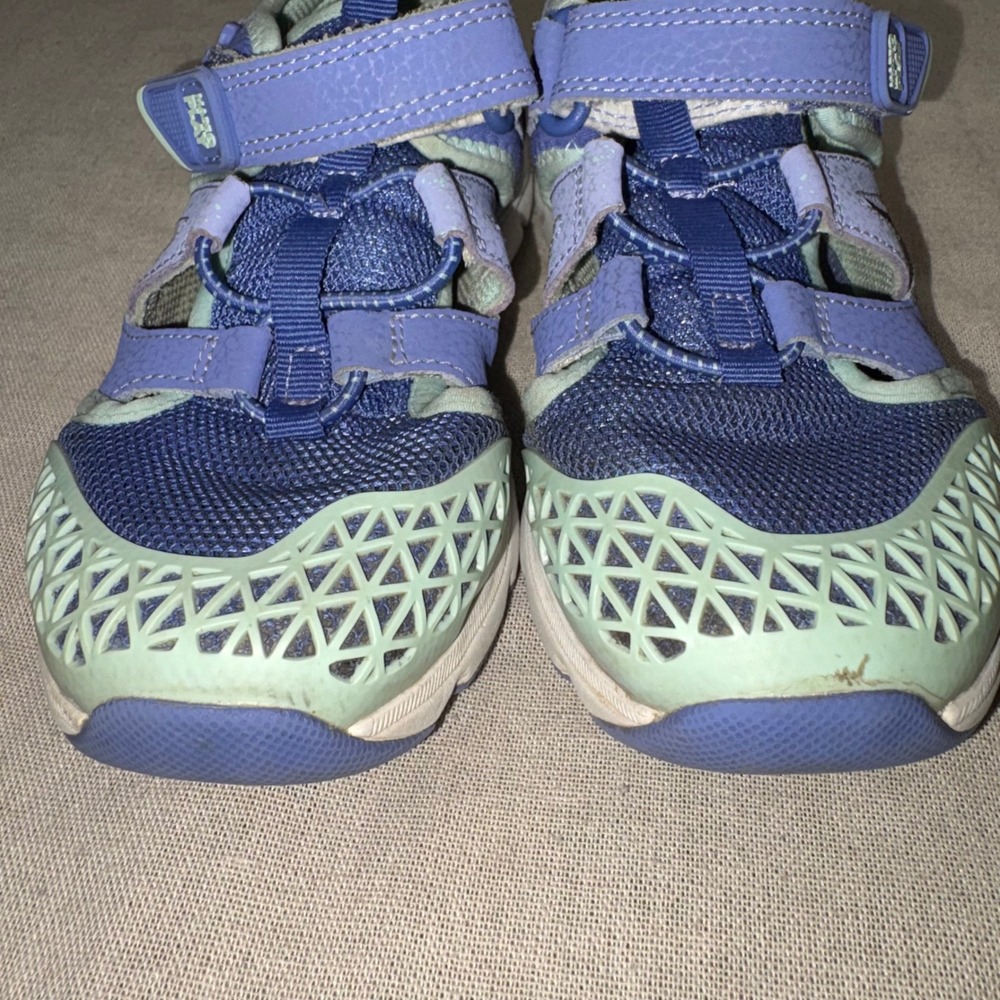 Stride Rite Made2Play Nesta Kids Sneakers Purple Blue Mint Green Size 1.5M Girls - Picture 2 of 7